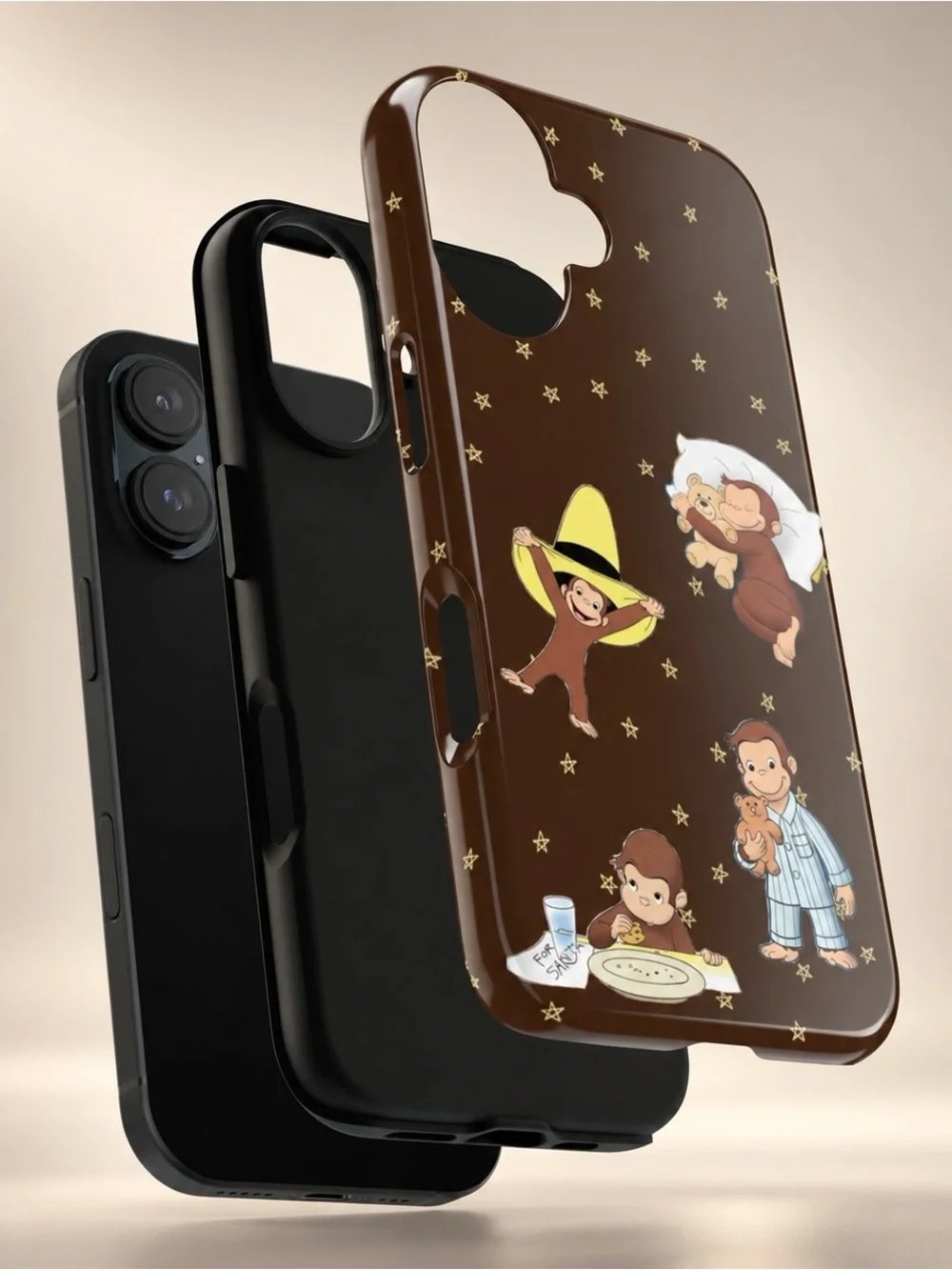 Curious George iPhone Tough Case Glossy Brown